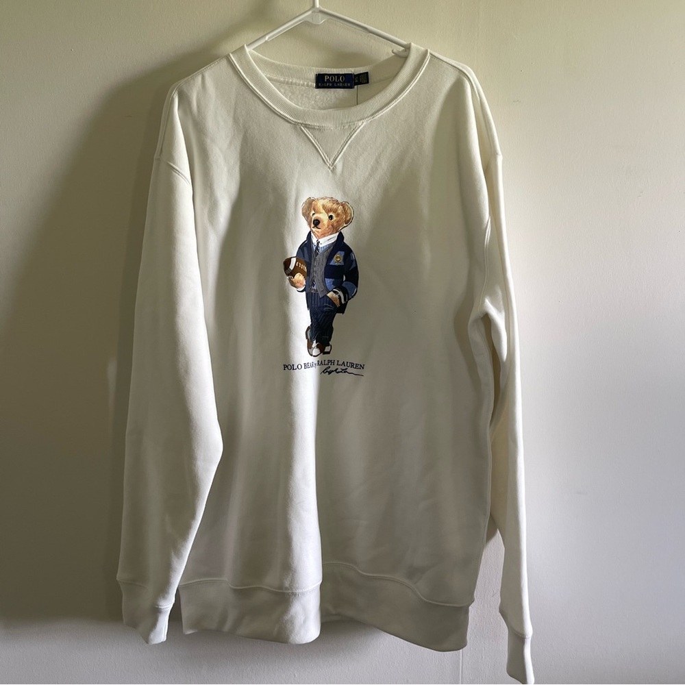 POLO RALPH LAUREN POLO BEAR CREWNECK SWEATSHIRT SIZE LT